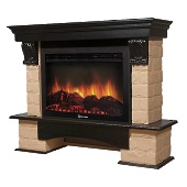 Портал Firelight Forte 30S камень бежевый, шпон венге