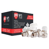 Набор термостатический Royal Thermo для радиатора угловой  1/2" М30х1,5