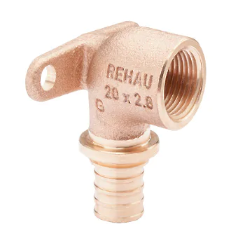 Угольник REHAU настенный ВР 20-1/2" короткий RX+ , бронза